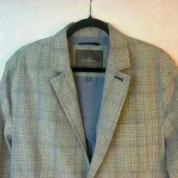 Cole Haan Sports Jacket business casual office plaid - Picture 2 of 8
